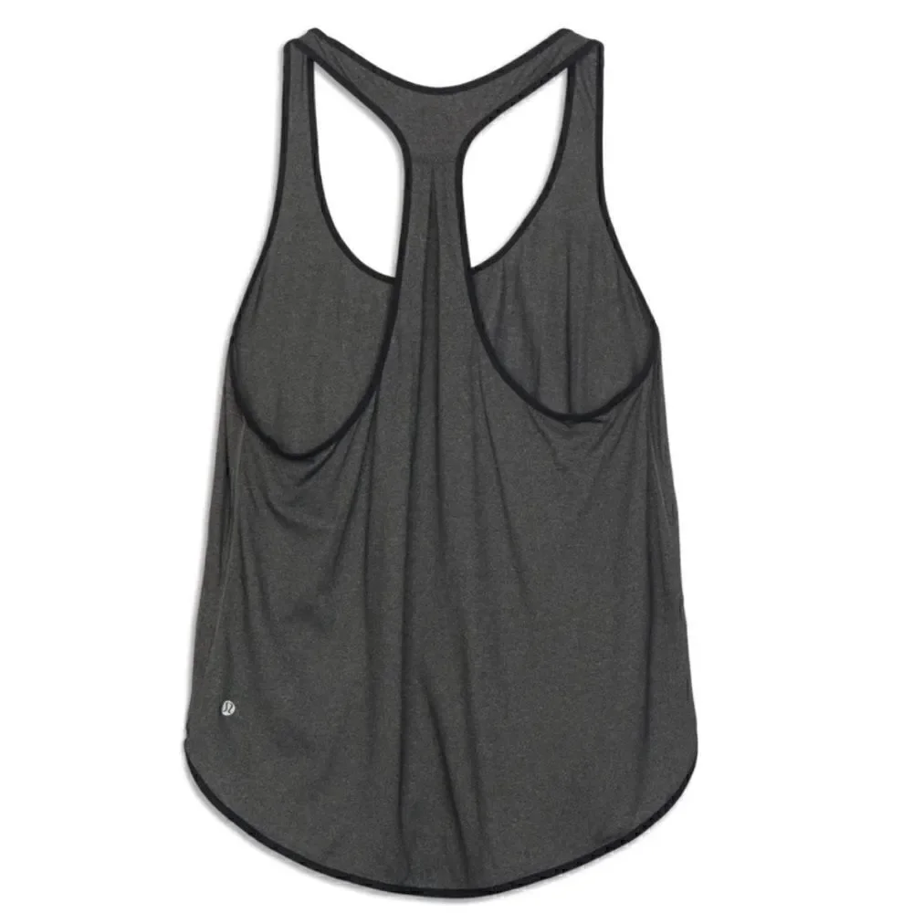 Lululemon Fabled Forest Tank Top in Heathered Black Size 6